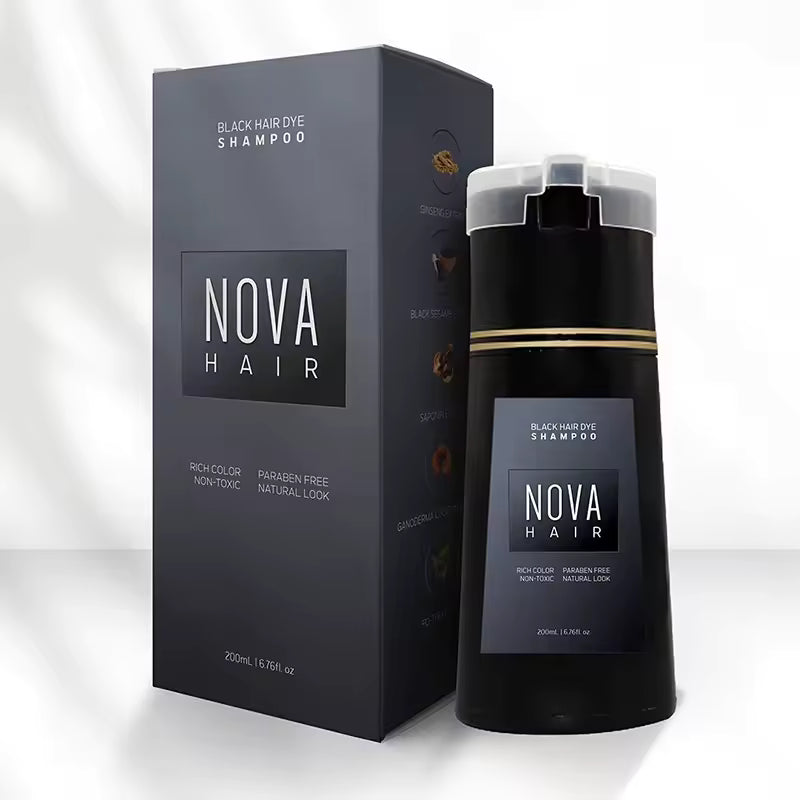 Nova Hair – Le shampooing colorant 3-en-1